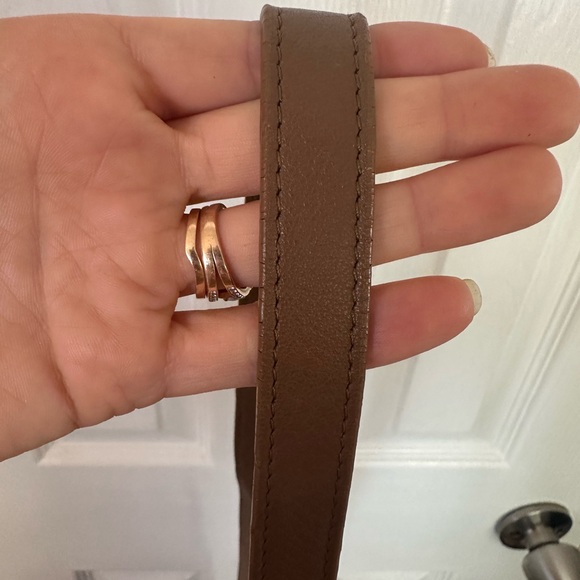 Lucky Brand Cross Body Brown Leather Fringe Boho Purse - Picture 8 of 16